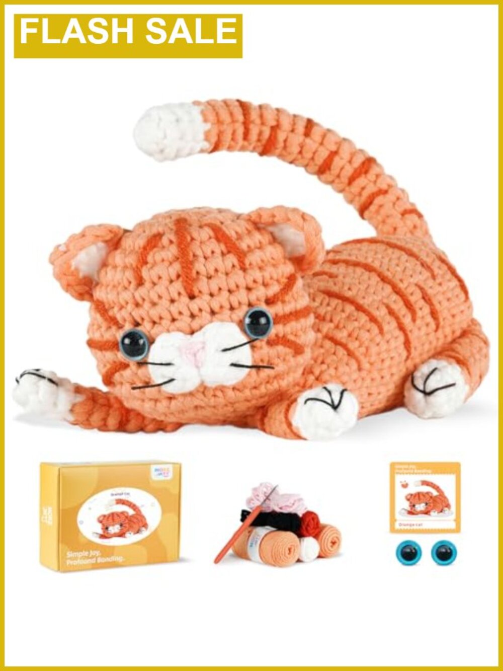 Crochet Kit for Beginners Adults Learn to Crochet DIY Animal Craft Kit